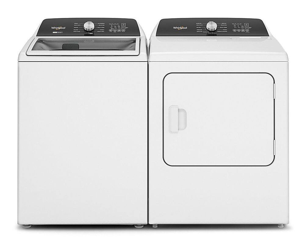 Alt View 18. Whirlpool - 7.0 Cu. Ft. Electric Dryer with Steam and Moisture Sensing - White.