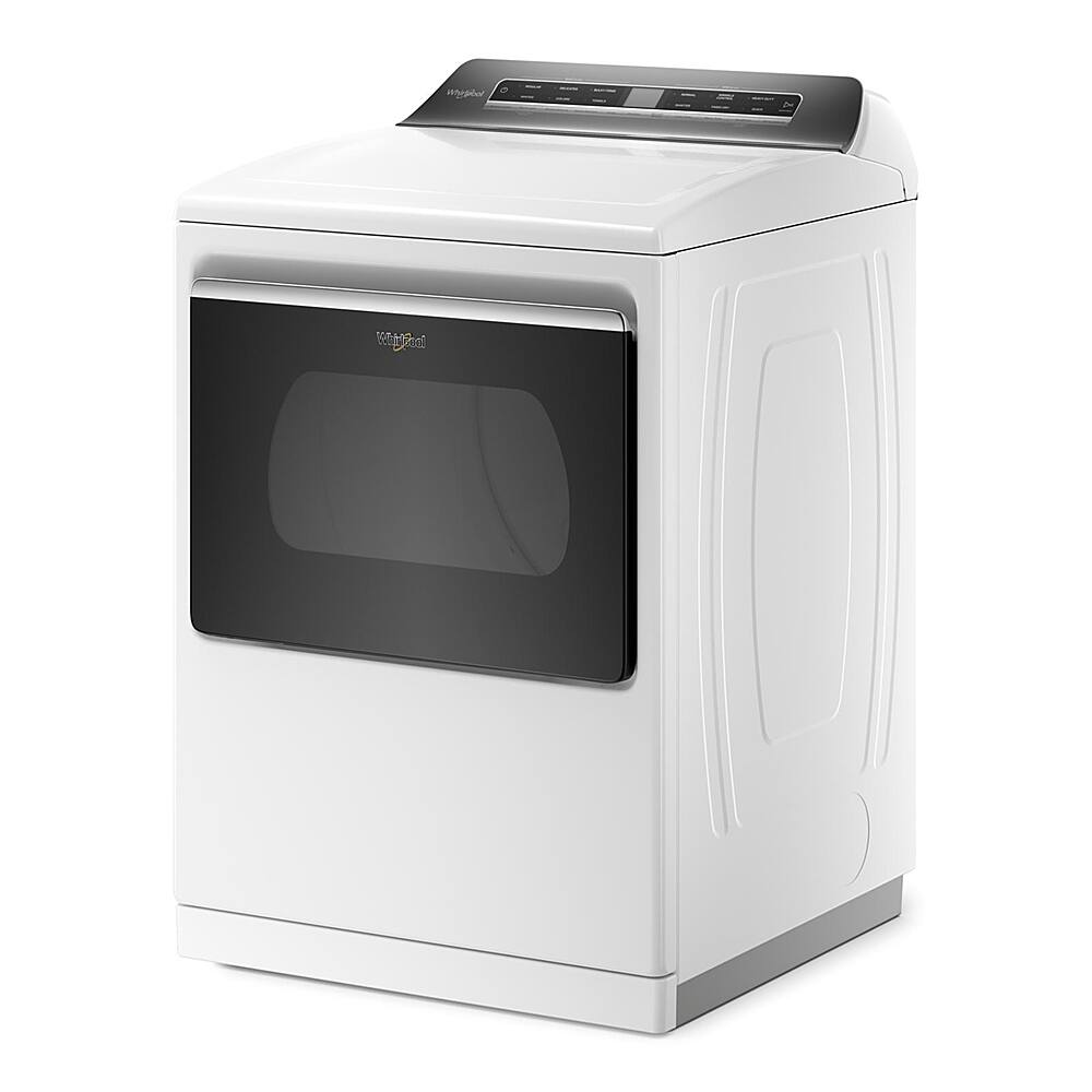 Alt View 1. Whirlpool - 7.4 Cu. Ft. Smart Electric Dryer with Steam and Advanced Moisture Sensing - White.