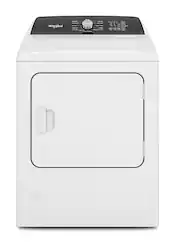 Whirlpool - 7.0 Cu. Ft. Gas Dryer with Steam and Moisture Sensing - White - Front_Zoom