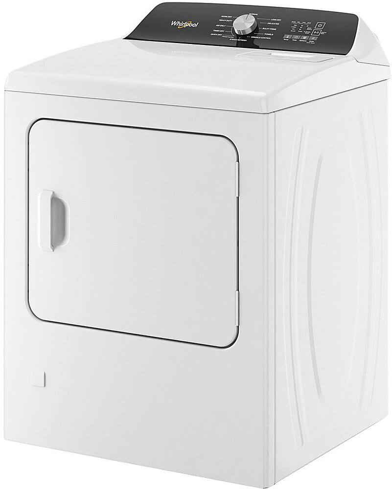 Alt View 12. Whirlpool - 7.0 Cu. Ft. Gas Dryer with Steam and Moisture Sensing - White.