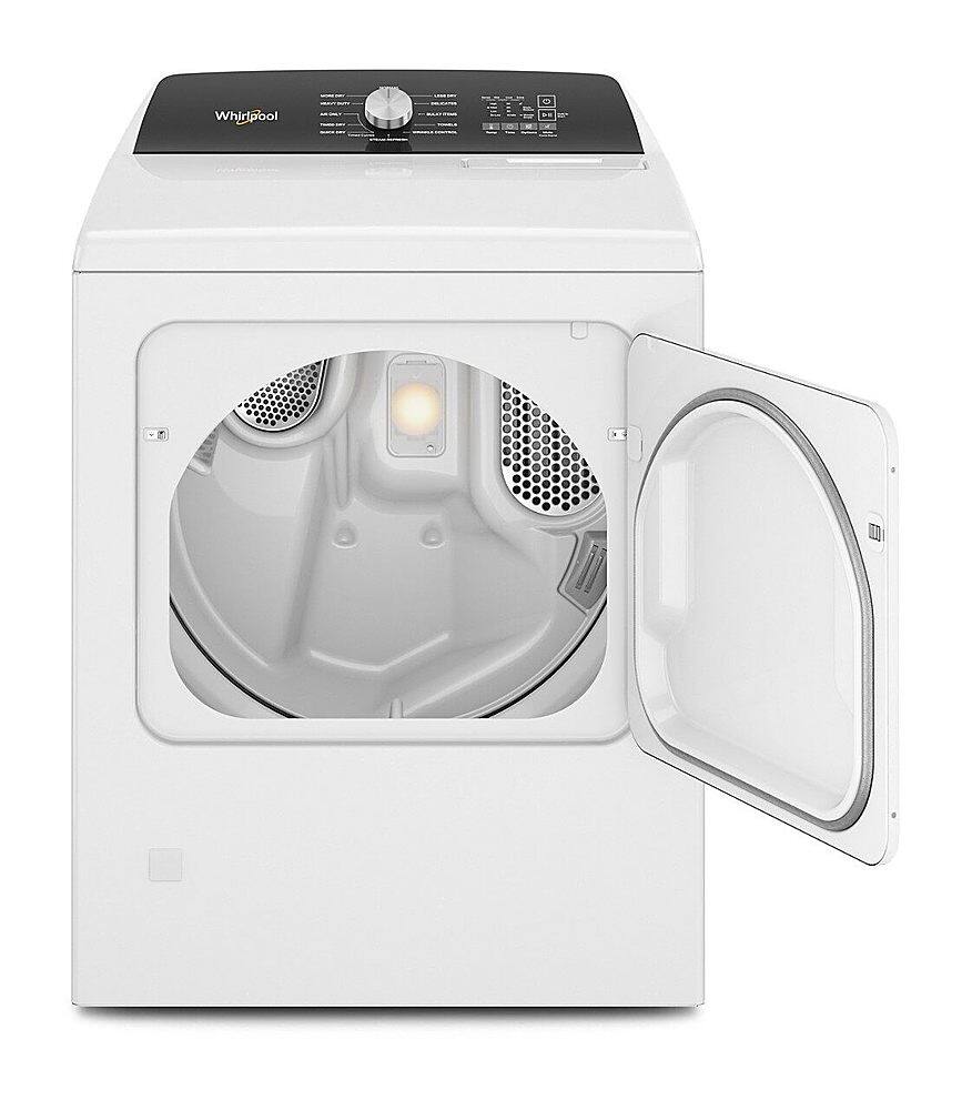 Alt View 13. Whirlpool - 7.0 Cu. Ft. Gas Dryer with Steam and Moisture Sensing - White.