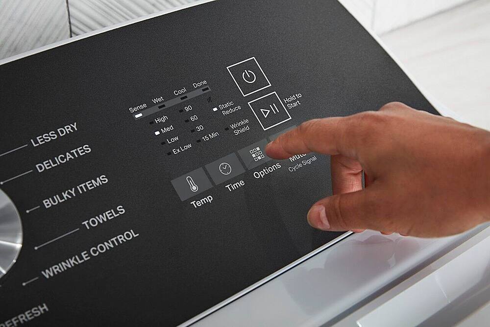 Alt View 19. Whirlpool - 7.0 Cu. Ft. Gas Dryer with Steam and Moisture Sensing - White.