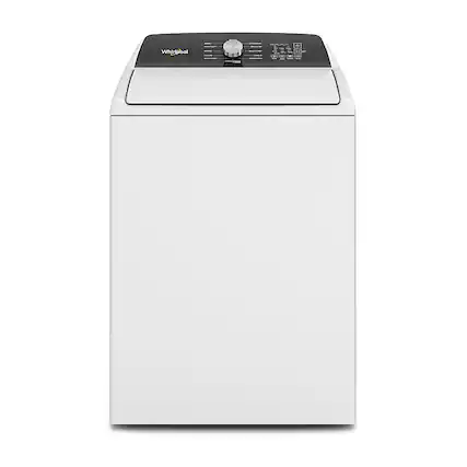 Front. Whirlpool - 4.5 Cu. Ft. Top Load Washer with Built-In Water Faucet - White.