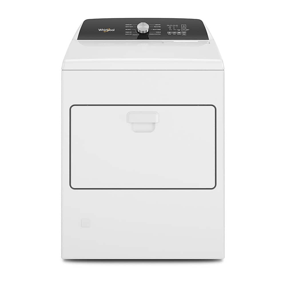 Front. Whirlpool - 7.0 Cu. Ft. Gas Dryer with Moisture Sensing - White.