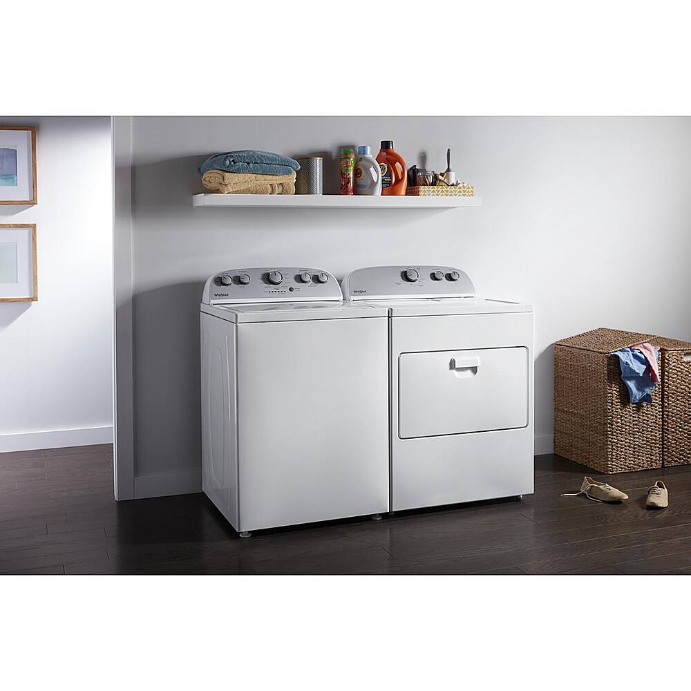 Alt View 17. Whirlpool - 7.0 Cu. Ft. Gas Dryer with Moisture Sensing - White.