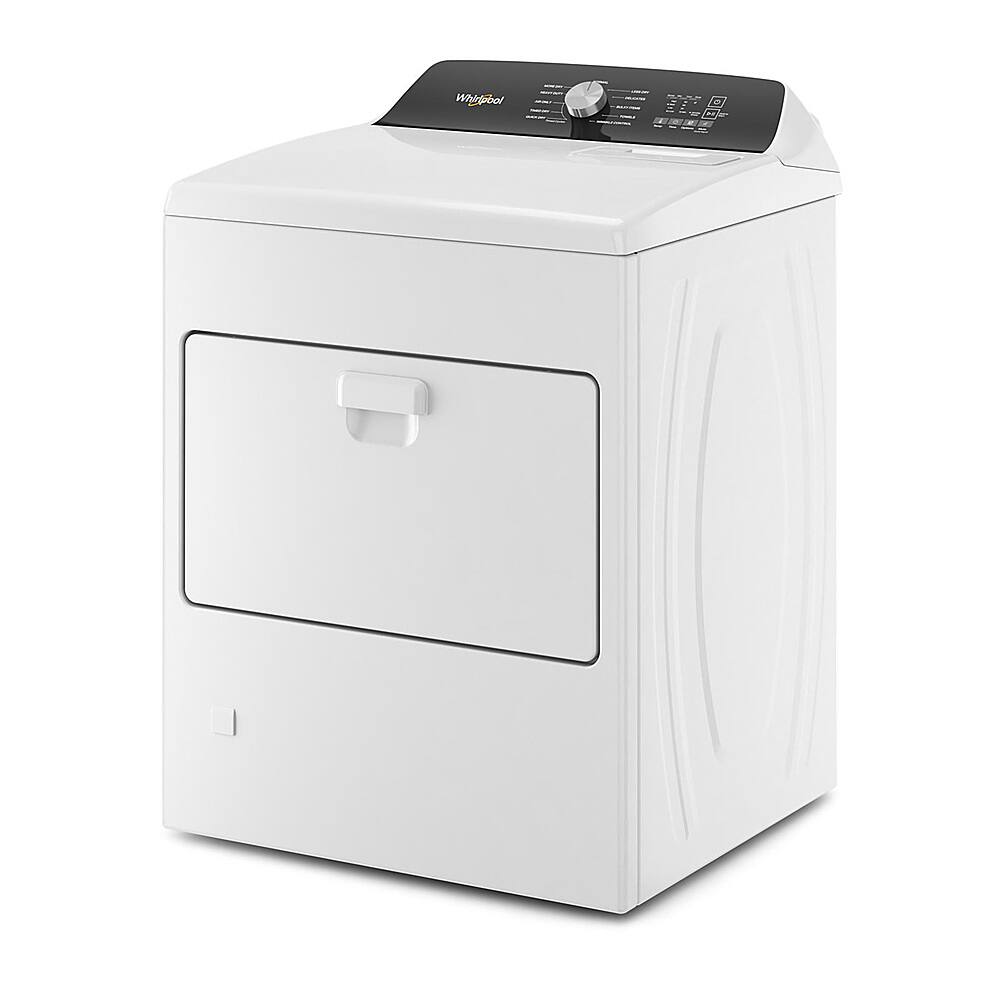 Alt View 3. Whirlpool - 7.0 Cu. Ft. Gas Dryer with Moisture Sensing - White.