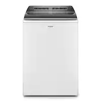 Whirlpool - 5.2-5.3 Cu. Ft. Smart Top Load Washer with 2 in 1 Removable Agitator - White - Front_Zoom