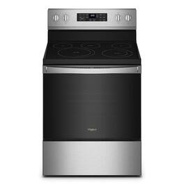 Whirlpool - 5.3 Cu. Ft. Freestanding Electric Convection Range with Air Fry - Stainless Steel