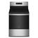 Front. Whirlpool - 5.3 Cu. Ft. Freestanding Electric Convection Range with Air Fry - Fingerprint Resistant Stainless Steel.