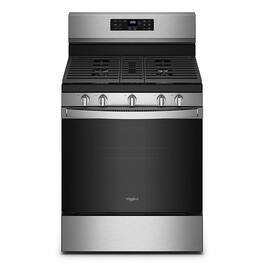Whirlpool - 5.0 Cu. Ft. Gas Burner Range with Air Fry for Frozen Foods - Stainless Steel