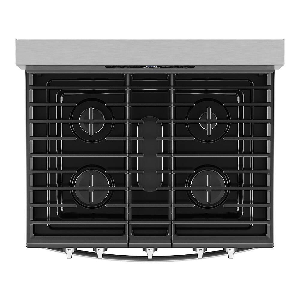 Alt View 13. Whirlpool - 5.0 Cu. Ft. Gas Burner Range with Air Fry for Frozen Foods - Fingerprint Resistant Stainless Steel.