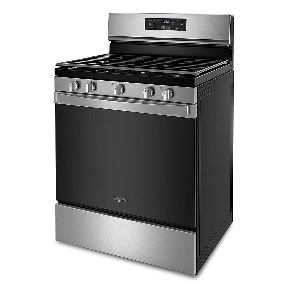 Alt View 14. Whirlpool - 5.0 Cu. Ft. Gas Burner Range with Air Fry for Frozen Foods - Fingerprint Resistant Stainless Steel.