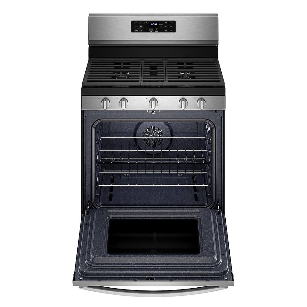 Alt View 1. Whirlpool - 5.0 Cu. Ft. Gas Burner Range with Air Fry for Frozen Foods - Fingerprint Resistant Stainless Steel.