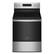 Front. Whirlpool - 5.3 Cu. Ft. Freestanding Electric Convection Range with Air Fry - Stainless Steel.