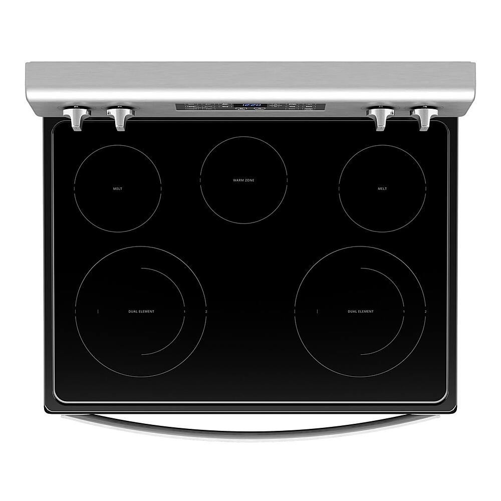 Alt View 11. Whirlpool - 5.3 Cu. Ft. Freestanding Electric Convection Range with Air Fry - Stainless Steel.