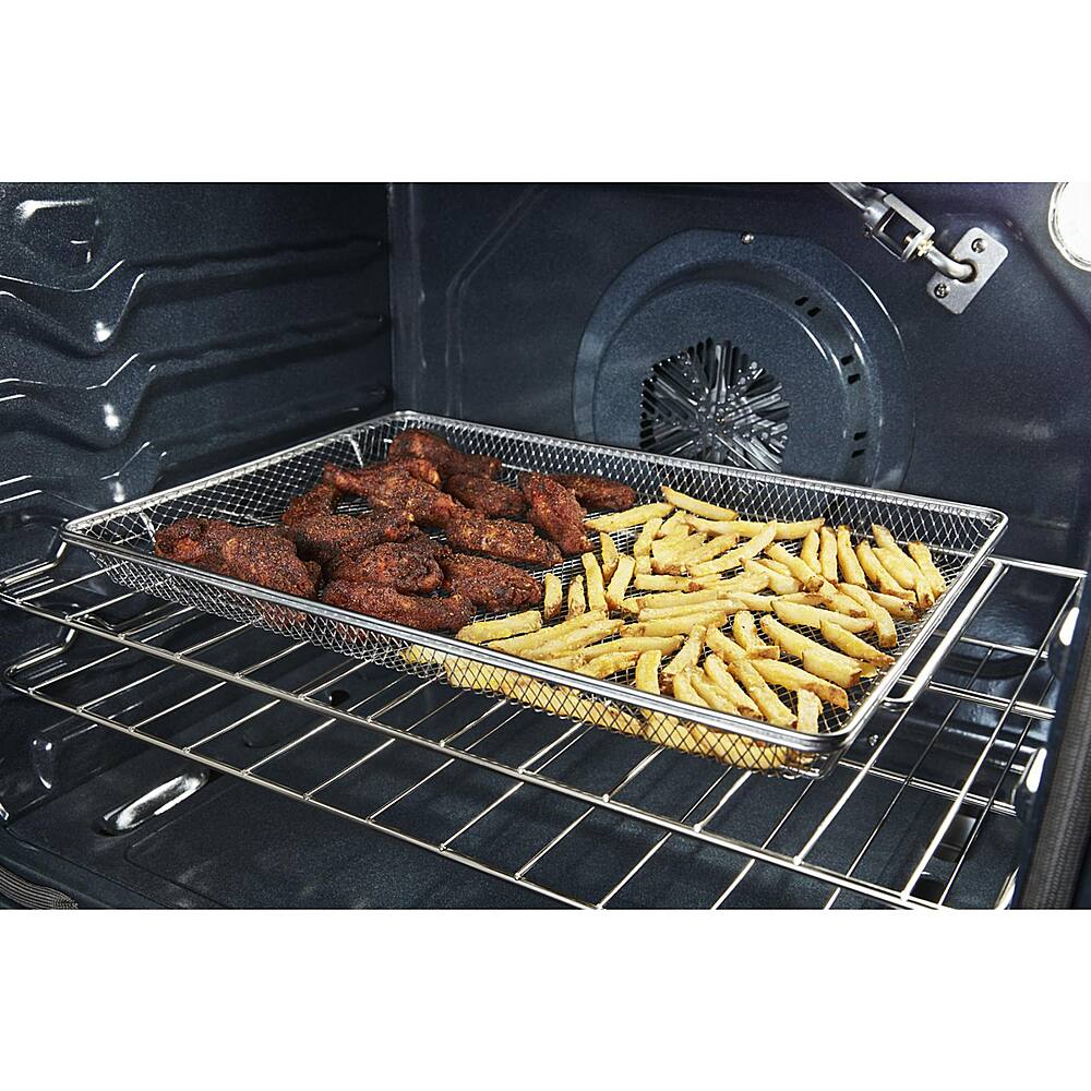 Alt View 14. Whirlpool - 5.3 Cu. Ft. Freestanding Electric Convection Range with Air Fry - Stainless Steel.