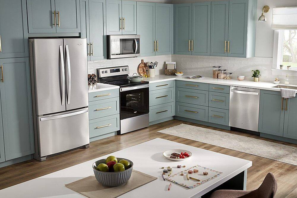 Alt View 21. Whirlpool - 5.3 Cu. Ft. Freestanding Electric Convection Range with Air Fry - Stainless Steel.