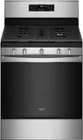 Whirlpool - 5.0 Cu. Ft. Gas Range with Air Fry for Frozen Foods - Stainless Steel - Front_Zoom