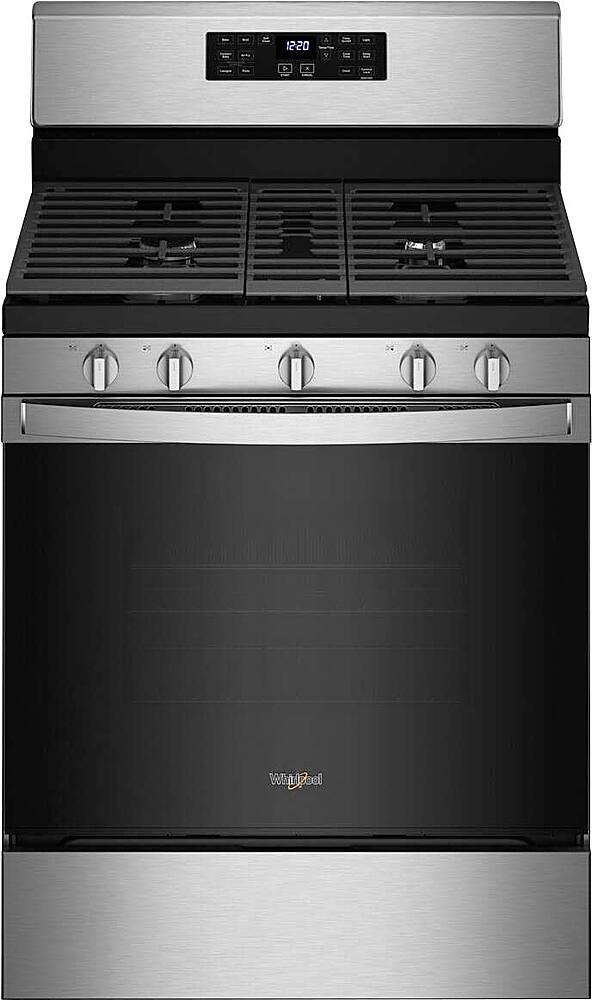 Whirlpool - 5.0 Cu. Ft. Gas Range with Air Fry for Frozen Foods - Stainless Steel