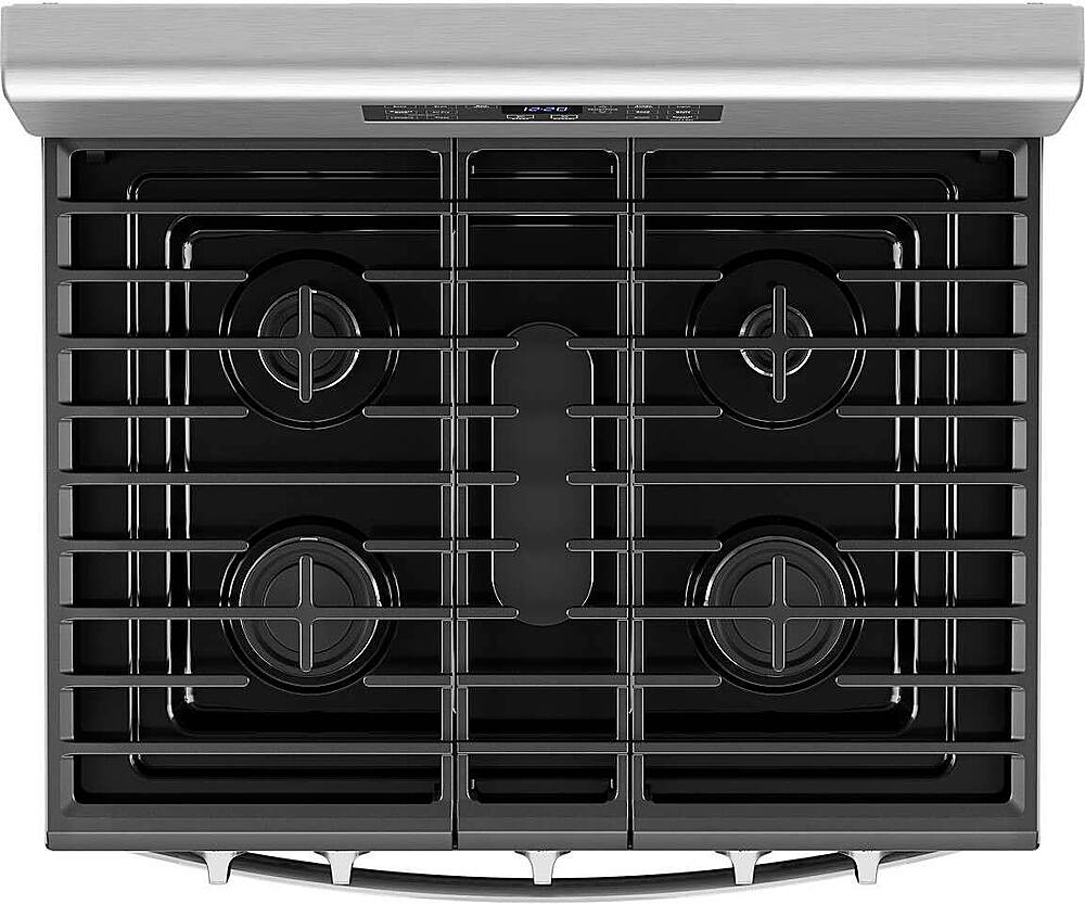 Alt View 18. Whirlpool - 5.0 Cu. Ft. Gas Range with Air Fry for Frozen Foods - Stainless Steel.
