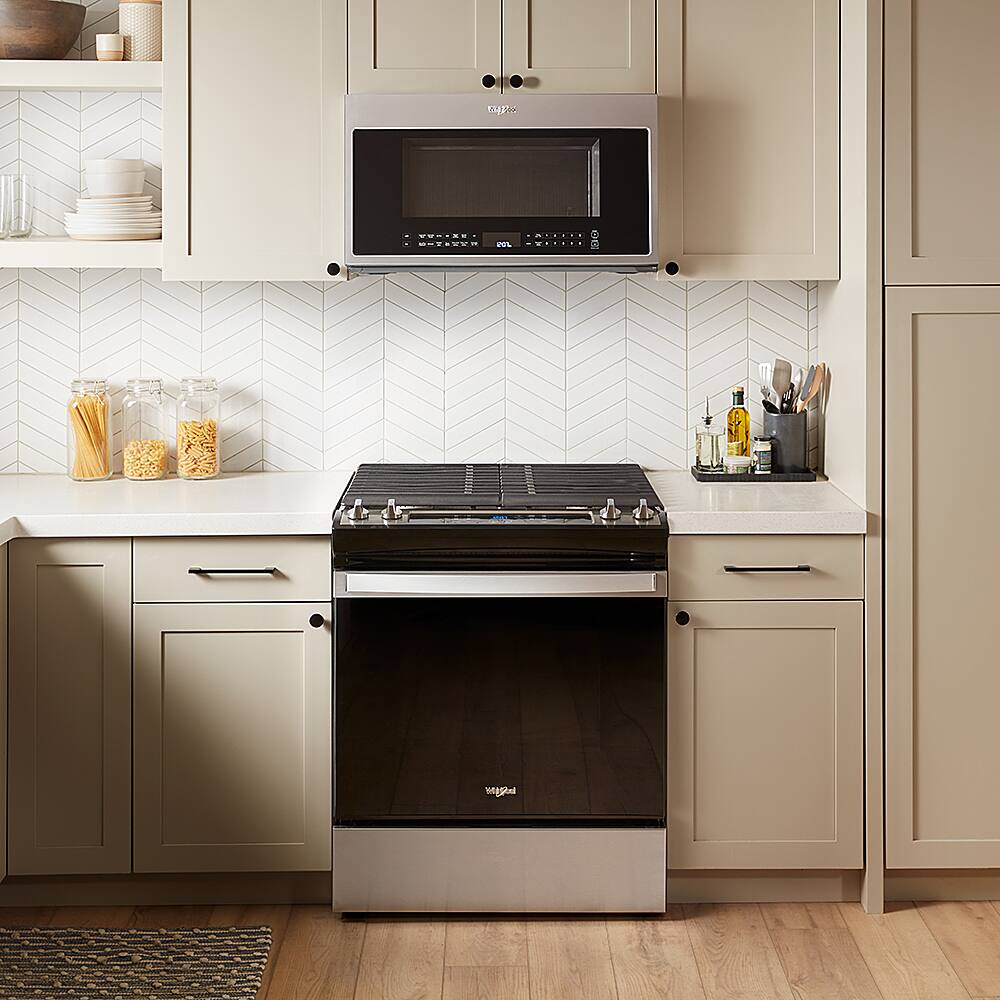 Alt View 19. Whirlpool - 5.0 Cu. Ft. Gas Range with Frozen Bake Technology - Stainless Steel.