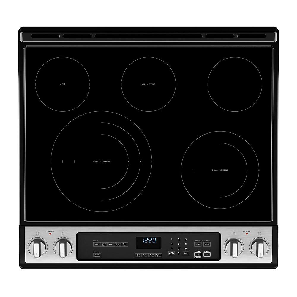Alt View 11. Whirlpool - 6.4 Cu. Ft. Freestanding Electric True Convection Range with Air Fry for Frozen Foods - Fingerprint Resistant Stainless Steel.