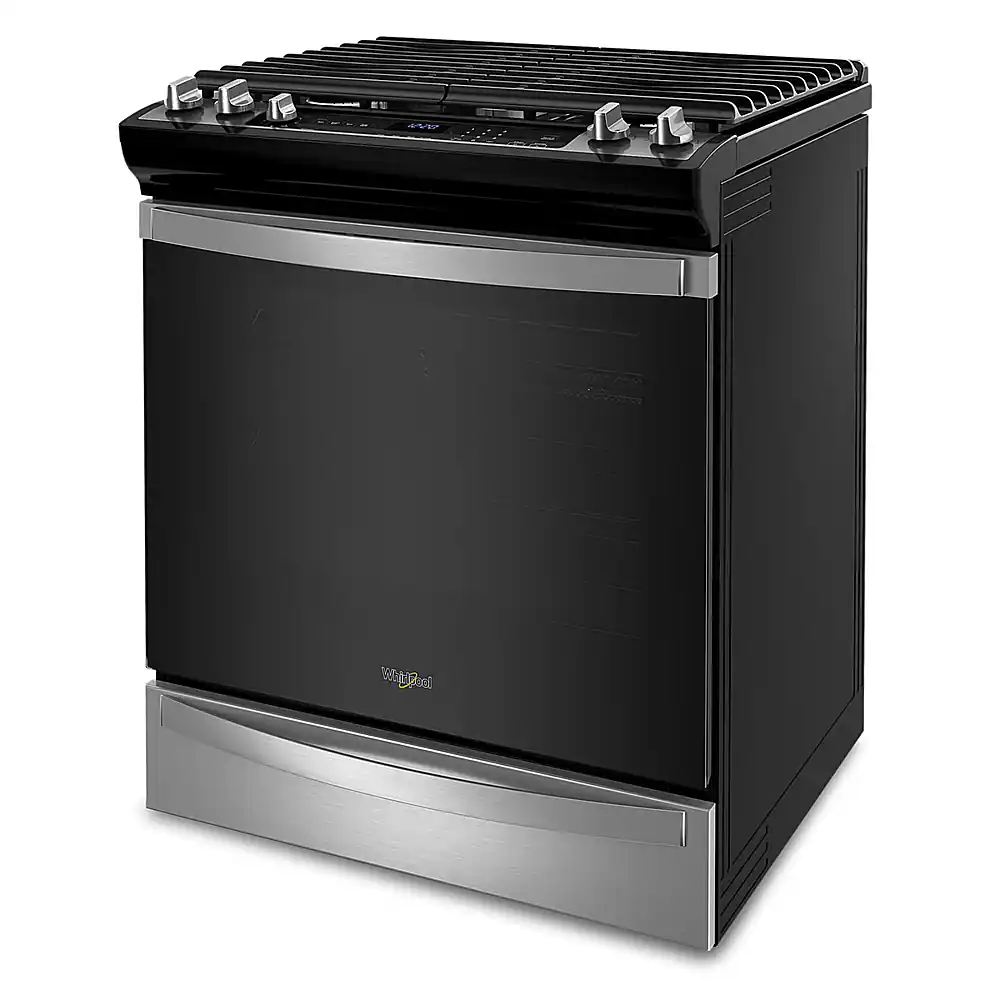 Alt View 12. Whirlpool - 5.8 Cu. Ft. Freestanding Gas True Convection Range with Air Fry for Frozen Foods - Fingerprint Resistant Stainless Steel.