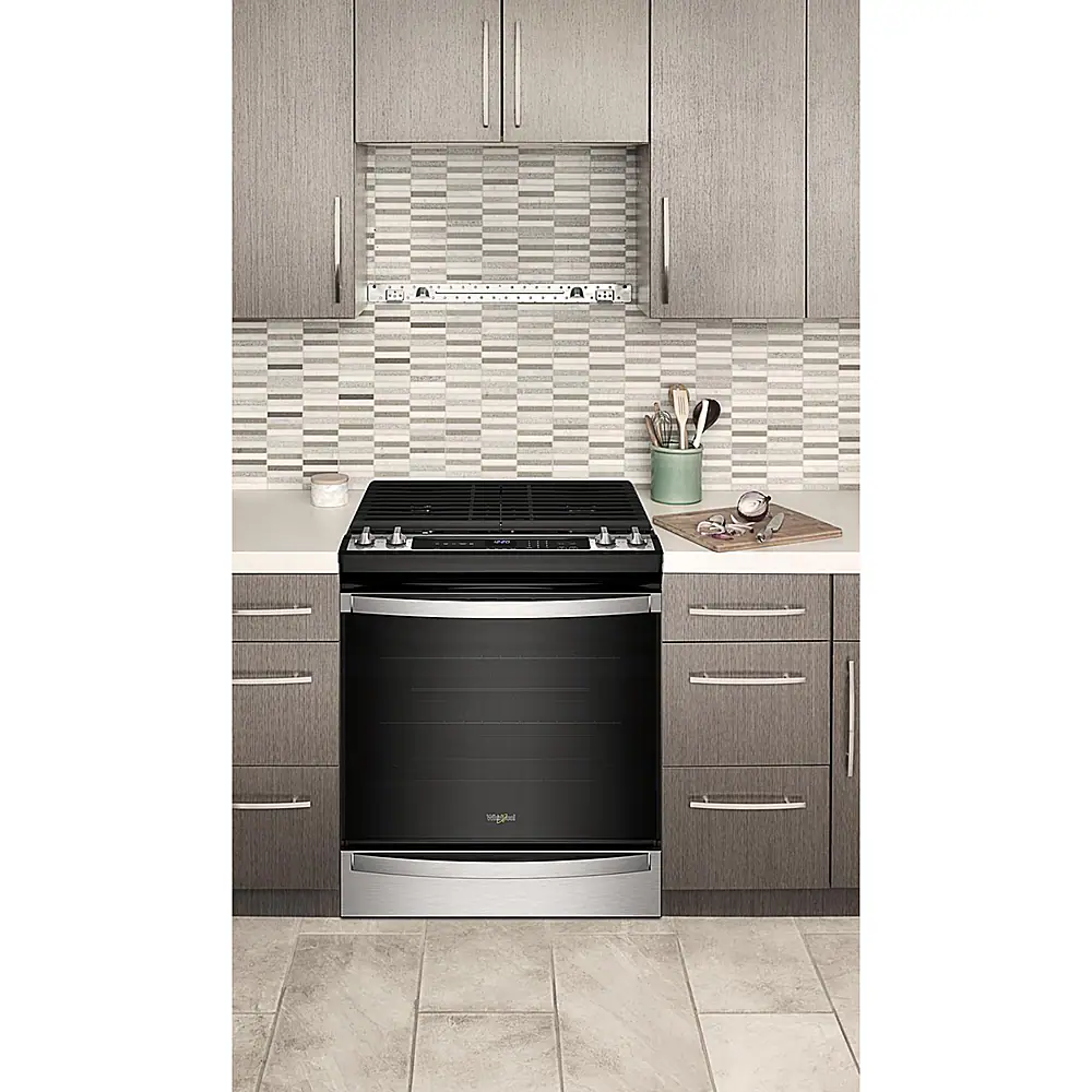 Alt View 18. Whirlpool - 5.8 Cu. Ft. Freestanding Gas True Convection Range with Air Fry for Frozen Foods - Fingerprint Resistant Stainless Steel.