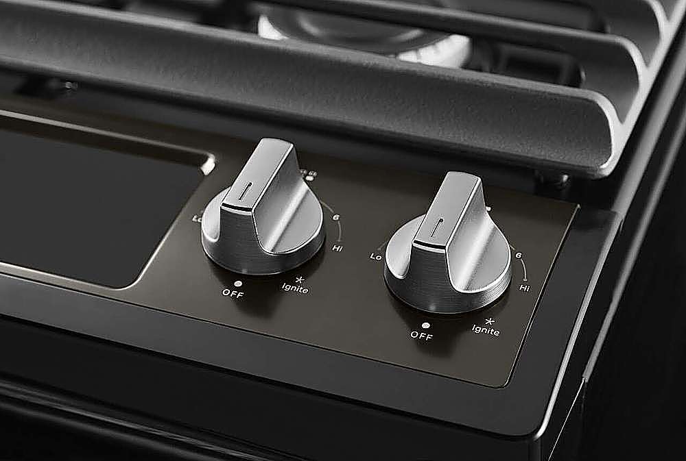 Alt View 16. Whirlpool - 5.0 Cu. Ft. Gas Range with Frozen Bake Technology - Black stainless steel.