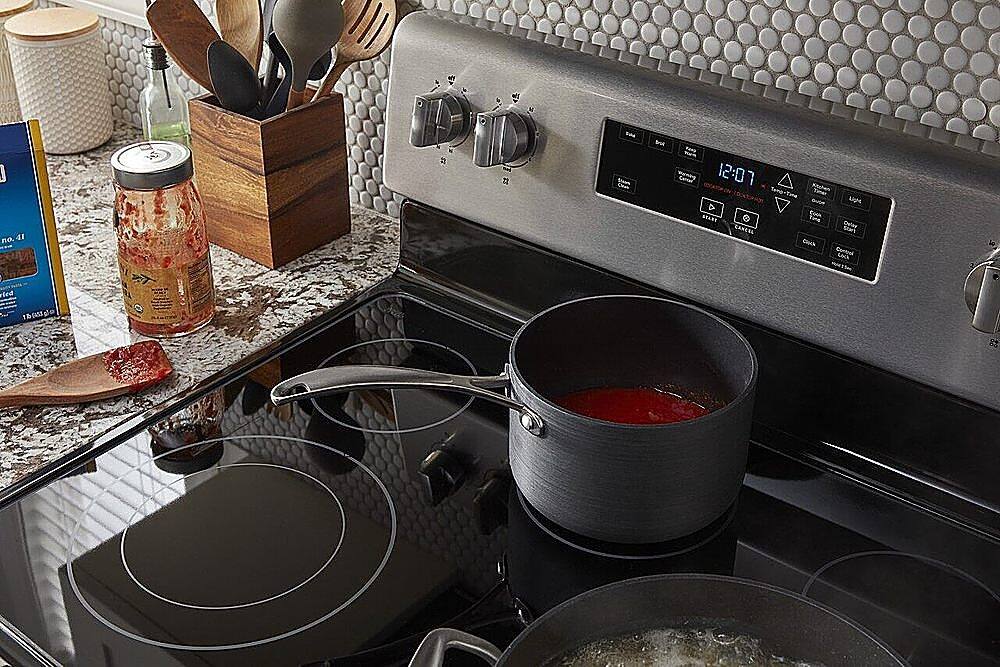 Alt View 22. Maytag - 5.3 Cu. Ft. Electric Range - Stainless Steel.