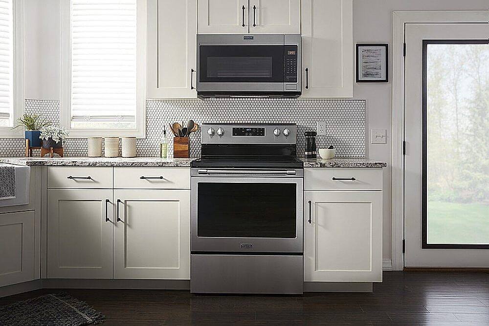 Alt View 24. Maytag - 5.3 Cu. Ft. Electric Range - Stainless Steel.