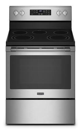 Maytag - 5.3 Cu. Ft. Electric Range with Air Fry - Stainless Steel