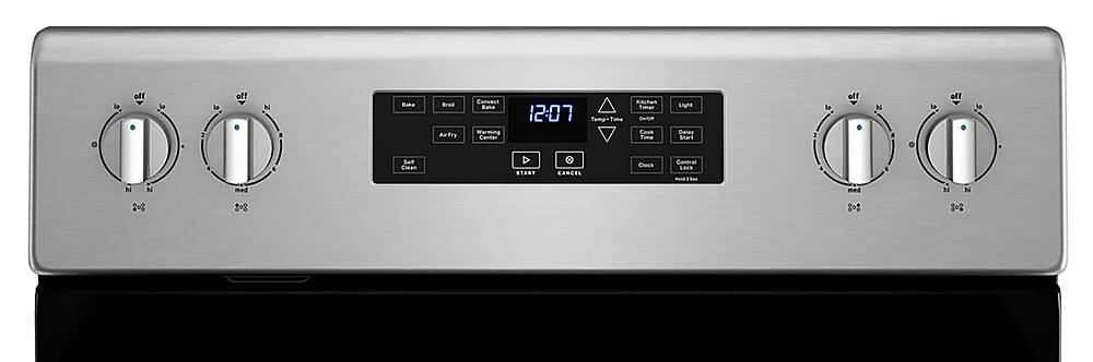 Alt View 11. Maytag - 5.3 Cu. Ft. Electric Range with Air Fry - Fingerprint Resistant Stainless Steel.