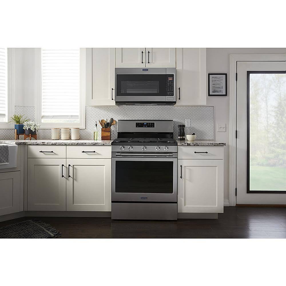 Alt View 22. Maytag - 5.0 Cu. Ft. Gas Range with Air Fry for Frozen Food and Air Fry Basket - Fingerprint Resistant Stainless Steel.