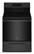 Front. Whirlpool - 5.3 Cu. Ft. Freestanding Electric Convection Range with Air Fry - Black.