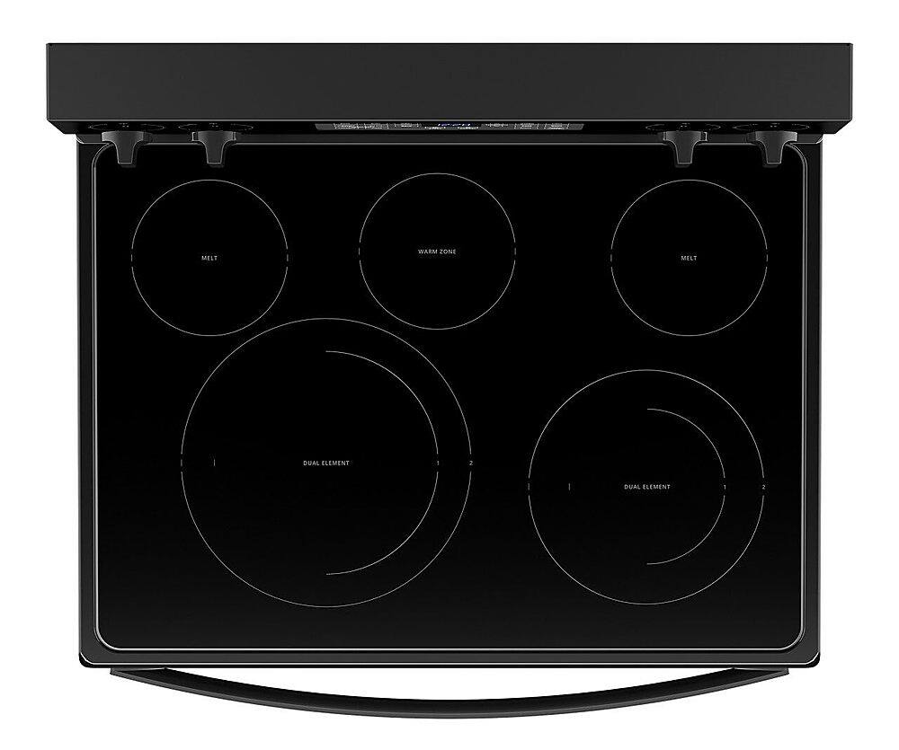 Alt View 13. Whirlpool - 5.3 Cu. Ft. Freestanding Electric Convection Range with Air Fry - Black.