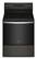 Front. Whirlpool - 5.3 Cu. Ft. Freestanding Electric Convection Range with Air Fry - Black Stainless.