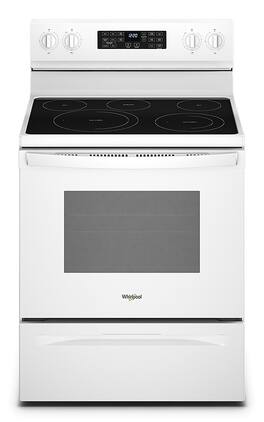 Whirlpool - 5.3 Cu. Ft. Freestanding Electric Convection Range with Air Fry - White