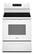 Front. Whirlpool - 5.3 Cu. Ft. Freestanding Electric Convection Range with Air Fry - White.