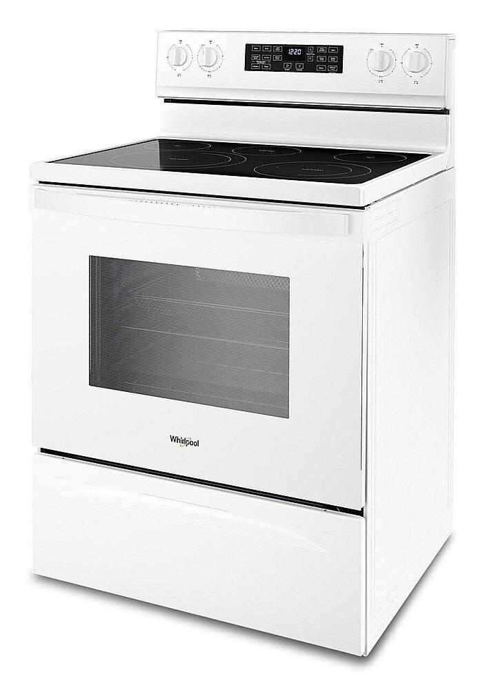 Alt View 14. Whirlpool - 5.3 Cu. Ft. Freestanding Electric Convection Range with Air Fry - White.