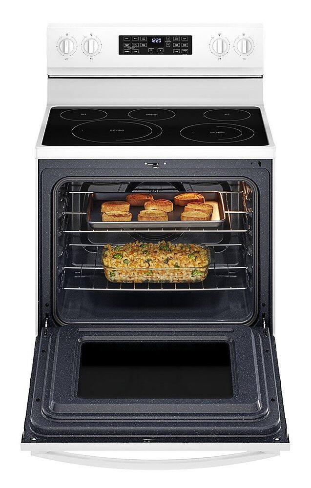 Alt View 2. Whirlpool - 5.3 Cu. Ft. Freestanding Electric Convection Range with Air Fry - White.