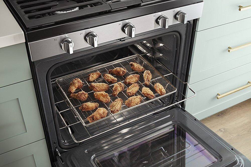 Alt View 17. Whirlpool - 5.0 Cu. Ft. Gas Range with Air Fry for Frozen Foods - Black.