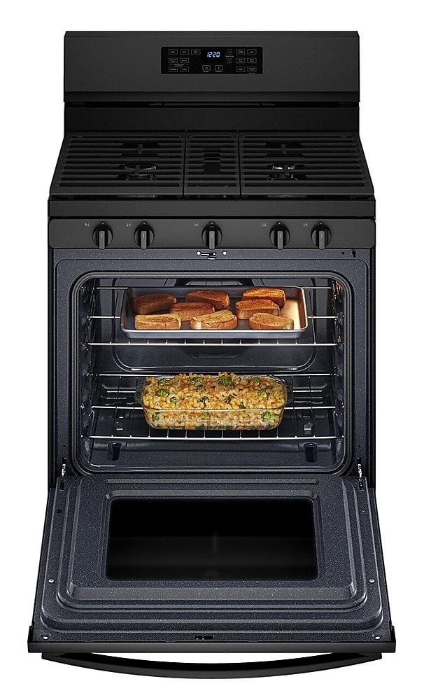 Alt View 2. Whirlpool - 5.0 Cu. Ft. Gas Range with Air Fry for Frozen Foods - Black.
