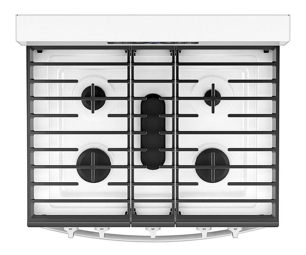 Alt View 13. Whirlpool - 5.0 Cu. Ft. Gas Burner Range with Air Fry for Frozen Foods - White.