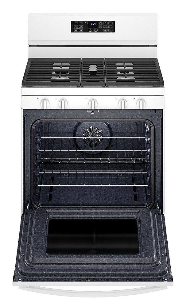 Alt View 1. Whirlpool - 5.0 Cu. Ft. Gas Burner Range with Air Fry for Frozen Foods - White.