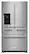 Front. KitchenAid - 25.8 Cu. Ft. 5-Door French Door Refrigerator - Stainless steel.