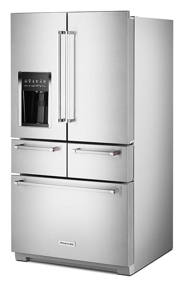 Alt View 12. KitchenAid - 25.8 Cu. Ft. 5-Door French Door Refrigerator - Stainless steel.