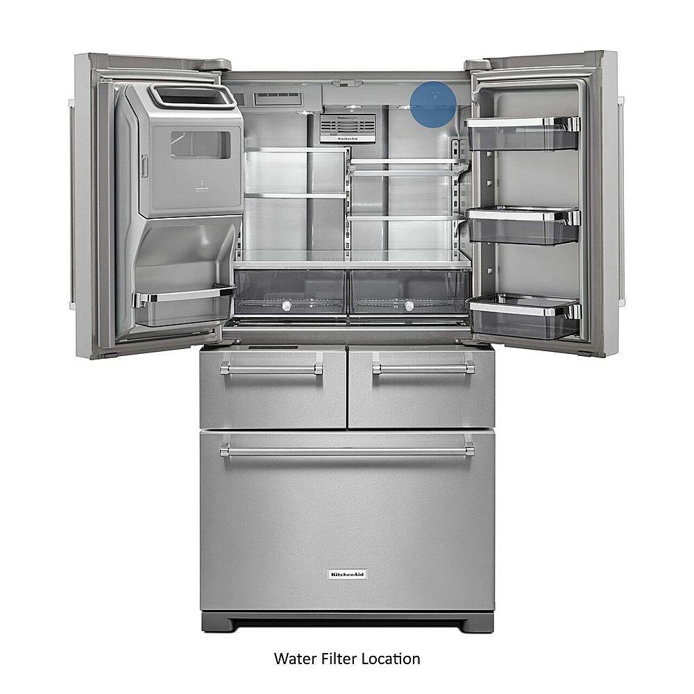 Alt View 17. KitchenAid - 25.8 Cu. Ft. 5-Door French Door Refrigerator - Stainless steel.