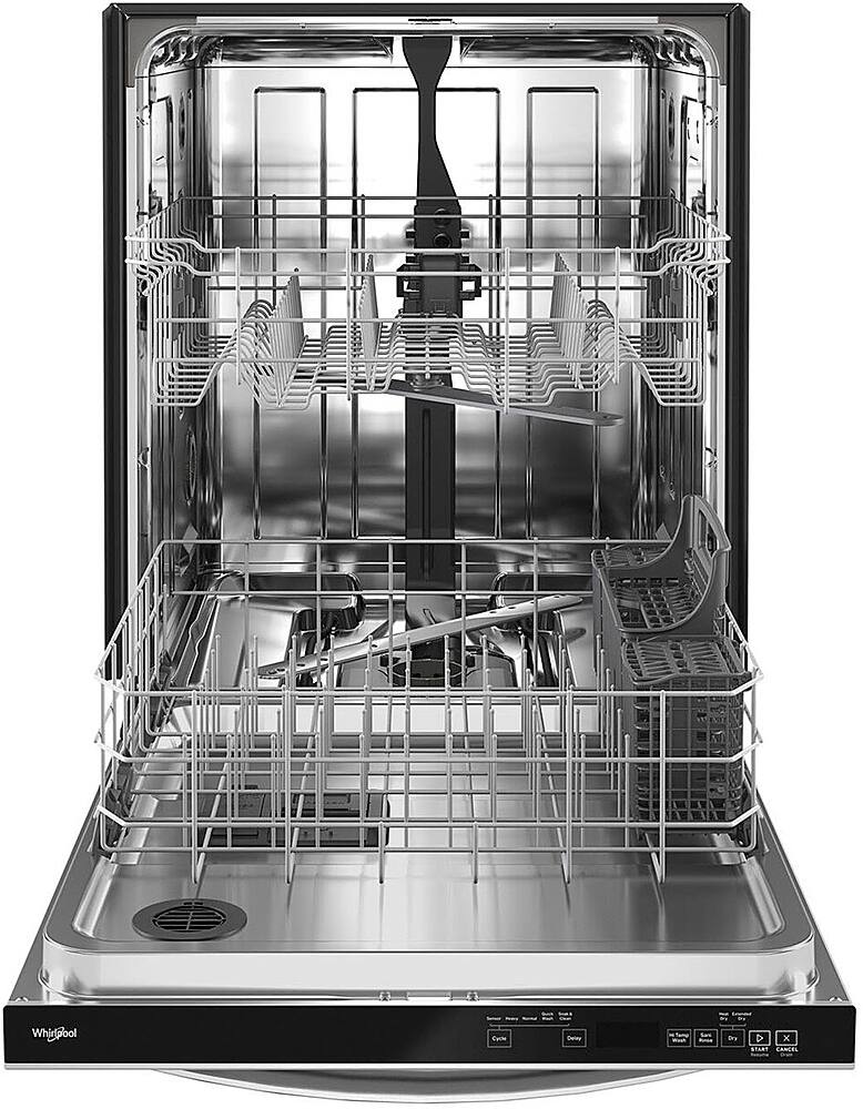 Alt View 13. Whirlpool - 24" Top Control Built-In Dishwasher with Stainless Steel Tub, Large Capacity with Tall Top Rack, 50 dBA - Stainless Steel.