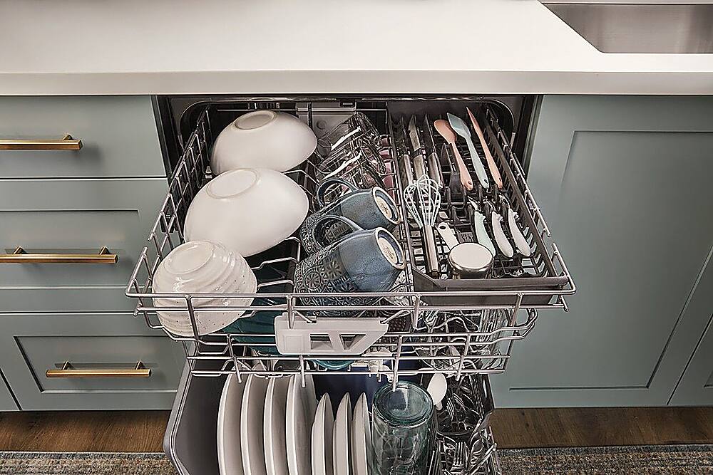 Alt View 23. Whirlpool - 24" Top Control Built-In Dishwasher Stainless Steel Tub with 3rd Rack and 47 dBA - Stainless Steel.